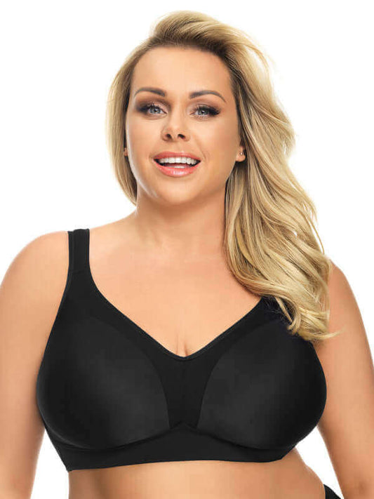 Anya Non-Wired Soft Moulded Cup - Black Colour - Brassiere